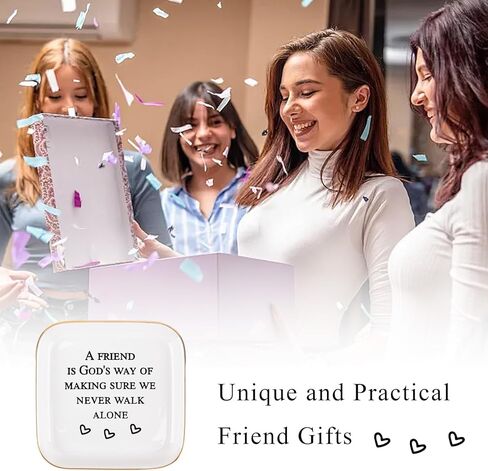 أفضل صديق هدايا عيد ميلاد للنساء صينية مجوهرات مسيحية، تخرج الصداقة للنساء أفضل صديق BFF عيد ميلاد مجوهرات حلية صينية طبق in Kuwait