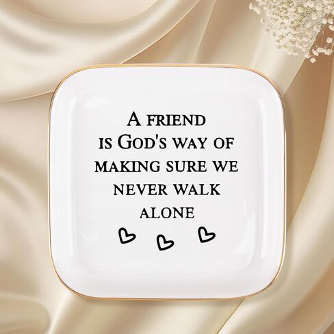 أفضل صديق هدايا عيد ميلاد للنساء صينية مجوهرات مسيحية، تخرج الصداقة للنساء أفضل صديق BFF عيد ميلاد مجوهرات حلية صينية طبق in Kuwait