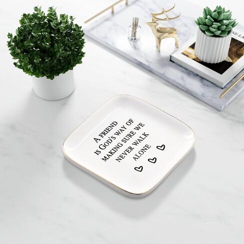 أفضل صديق هدايا عيد ميلاد للنساء صينية مجوهرات مسيحية، تخرج الصداقة للنساء أفضل صديق BFF عيد ميلاد مجوهرات حلية صينية طبق in Kuwait