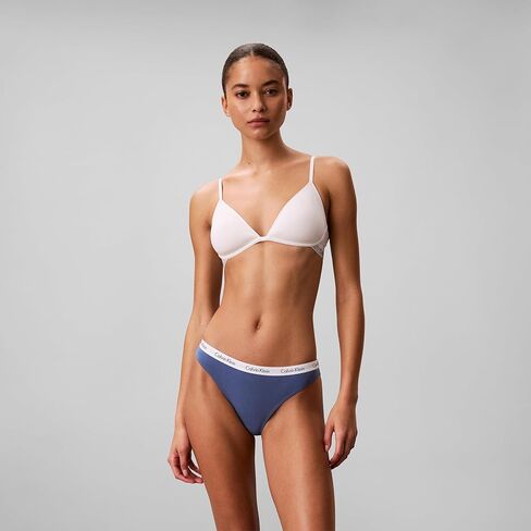 سراويل بيكيني مطاطية من القطن بشعار Carousel من Calvin Klein، عبوة من 3 قطع in Saudi Arabia