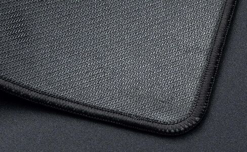 Keychron High-Performance Gaming Mouse Pad, Ultra-Smooth Micro-Weave Surface, Anti-Slip Rubber Base, Durable Stitched Edges, Quiet Mouse Movements - Black- 17.72"x 15.75“ in Saudi Arabia