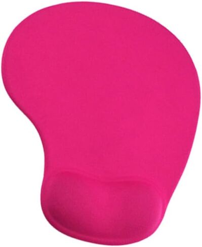 Office Mousepad with Support - Ergonomic Gaming Desktop Mouse Pad Wrist Rest - Design Gamepad Mat Rubber Base for Laptop Computer-Red in Saudi Arabia