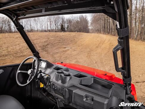 SuperATV Standard Polycarbonate Full Windshield for Gravely Atlas JSV | 2023+ | Clear | Made of 1/4" Poly | 250x stronger than glass | 25x stronger than acrylic | Made in the USA in Saudi Arabia