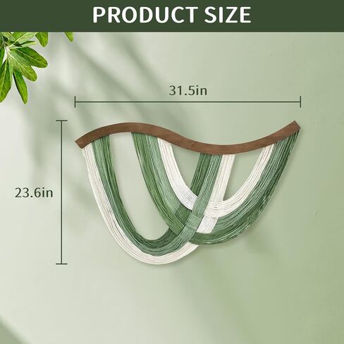 foutrey macrame الجدار شنقا بوهو ديكور الحائط، الأخضر بوهو نسيج الجدار، جدار الفن لغرفة المعيشة وغرفة النوم مظهر من مظاهر نمط حياة حر ورومانسي in Saudi Arabia
