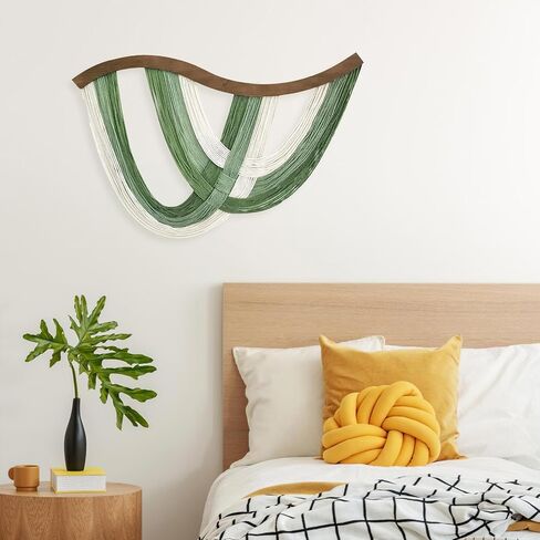 foutrey macrame الجدار شنقا بوهو ديكور الحائط، الأخضر بوهو نسيج الجدار، جدار الفن لغرفة المعيشة وغرفة النوم مظهر من مظاهر نمط حياة حر ورومانسي in Saudi Arabia