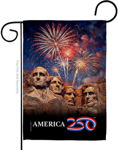 America 250 Flag Mount Rushmore Independence Day Wall Tapestry Home Accent Official Licensed Merchandise Canvas Prints Yard Sign Textile Woven Fabric Poster USA 250th Anniversary Decoration Gift in Kuwait