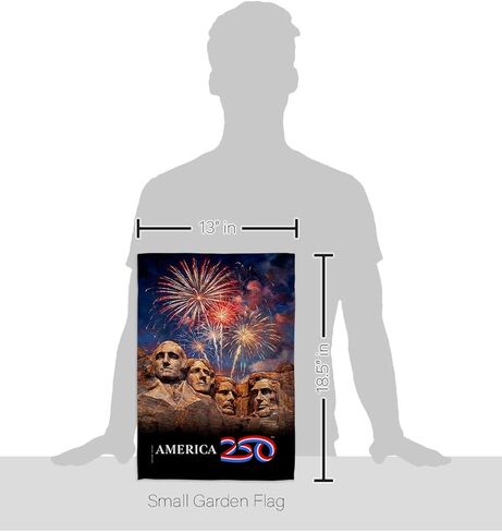 America 250 Flag Mount Rushmore Independence Day Wall Tapestry Home Accent Official Licensed Merchandise Canvas Prints Yard Sign Textile Woven Fabric Poster USA 250th Anniversary Decoration Gift in Kuwait