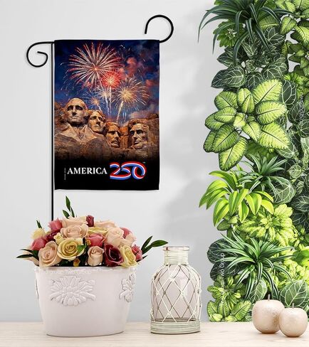 America 250 Flag Mount Rushmore Independence Day Wall Tapestry Home Accent Official Licensed Merchandise Canvas Prints Yard Sign Textile Woven Fabric Poster USA 250th Anniversary Decoration Gift in Kuwait