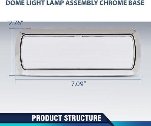 PIT66 LED Dome Light Compatible with Chevy GMC Pickup Truck C10 C20 K10 1960-1972 Dome Lamp Assembly Inside Cab Light Clear Lens in Saudi Arabia
