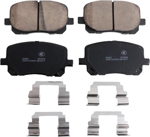 طقم تيل فرامل سيراميك امامي D923 لسيارة تويوتا كورولا 2003-2008، ماتريكس 2003-2008 | لبونتياك فيبي 2003-2008 in Kuwait