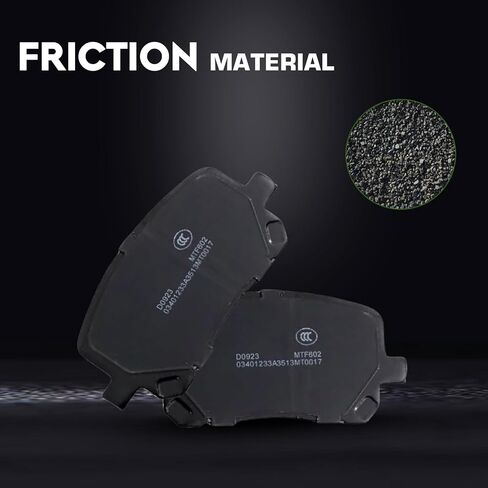 طقم تيل فرامل سيراميك امامي D923 لسيارة تويوتا كورولا 2003-2008، ماتريكس 2003-2008 | لبونتياك فيبي 2003-2008 in Kuwait