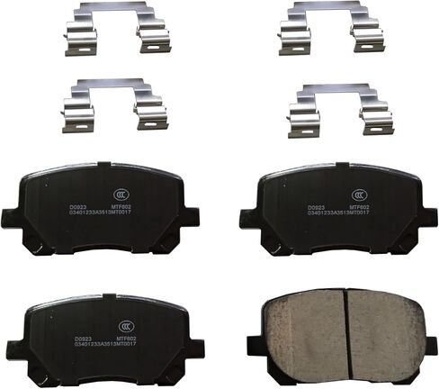 طقم تيل فرامل سيراميك امامي D923 لسيارة تويوتا كورولا 2003-2008، ماتريكس 2003-2008 | لبونتياك فيبي 2003-2008 in Kuwait