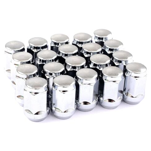 DCVAMOUS 20 PC 1/2"-20 Lug Nuts Black 19mm Hex Compatible with Jeep Ford-Dodge-Lincoln 5 Lug Aftermarket Wheels - 1/2" Lugnuts 1.38" Tall Cone Seat with Key for Wrangler Grand Cherokee Explorer Ranger in Kuwait