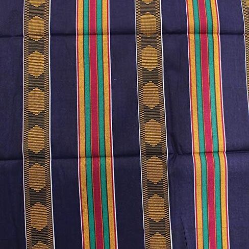 نسيج طباعة Kente الأفريقي (1 ياردة) نسيج طباعة Kente الأفريقي قطن 44 بوصة وشاح ربطة رأس واسعة الرأس، جوقة، رقص أفريقي، شهر التاريخ الأسود، أمريكي أفريقي in Saudi Arabia
