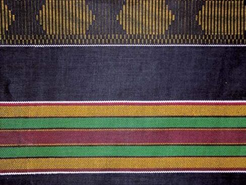 نسيج طباعة Kente الأفريقي (1 ياردة) نسيج طباعة Kente الأفريقي قطن 44 بوصة وشاح ربطة رأس واسعة الرأس، جوقة، رقص أفريقي، شهر التاريخ الأسود، أمريكي أفريقي in Saudi Arabia