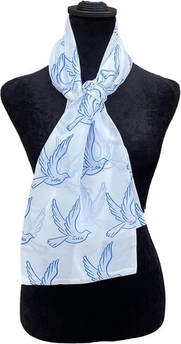 زيتا نادي نسائي ربطة عنق زرقاء وبيضاء 48 بوصة × 8 بوصة (متنوعة) in Kuwait