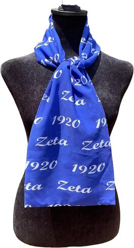 Zeta Sorority Blue White Necktie 48in x 8in (Variety) in Kuwait