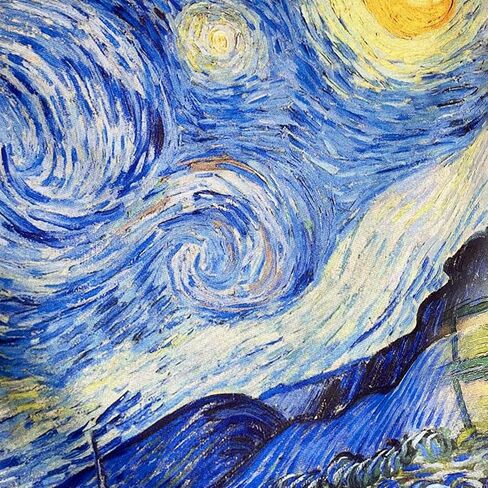 Vincent van Gogh Art Scarf. Starry Night, Sunflowers, Irises & Bedroom Design. Colorful Artistic Wrap Gift for Art Lovers, Artistic Gift for Her in Saudi Arabia