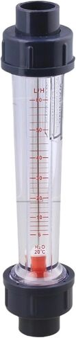 6-60L/H Plastic Tube Liquid Water Rotameter LZS-15 Flow Meter 26MM Dia in Saudi Arabia