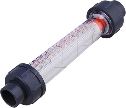 6-60L/H Plastic Tube Liquid Water Rotameter LZS-15 Flow Meter 26MM Dia in Saudi Arabia