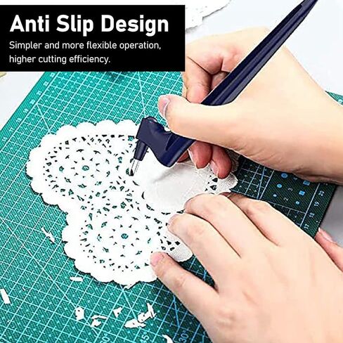 قطعتان من أدوات القطع الحرفية، أداة قطع دوارة من الفولاذ المقاوم للصدأ، أدوات قطع دوارة 360 درجة، مجموعة سكاكين ورقية دوارة قابلة للفصل للأعمال اليدوية in Kuwait