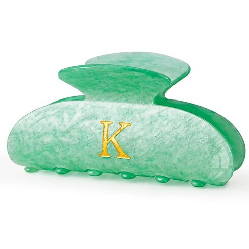 Easter Gifts Basket Stuffers for Women Teen Girls - Cute Hair Clips Initial Claw | Birthday Gifts | Bridesmaid Gifts | Preppy Trendy Stuff Personalized Hair Claws Accessories - Gold,A in Kuwait