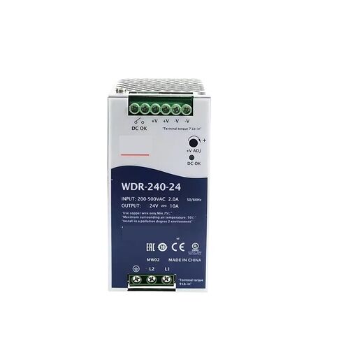 1 قطعة WDR-240 الارشادية 240 واط تحويل التيار الكهربائي 220 فولت/380 فولت إلى 24 فولت 48 فولت WDR-240-24 WDR-240-48(WDR-240-24V 10A) in Saudi Arabia