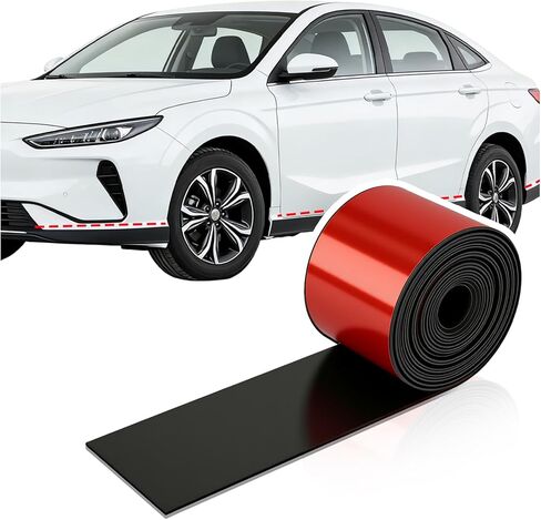13Ft x 3.15In Side Skirts for Cars Protector,2026 Upgrade Front/Rear Bumper Guard for Cars Scratch Protection,Thickened Rubber Car Bumper Protector Car Exterior Accessories in Kuwait