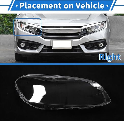 Headlight Lens Cover Headlight Headlamp Lense Clear Lens Cover for Volvo XC60 2014-2017 Clear PC 1 Pcs Front Right Car in Saudi Arabia