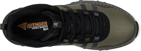 Avenger Aero Trail Composite Toe Boots for Men - EH, Non-Slip Industrial Safety Work Shoes - ASTM F2413, Olive in Saudi Arabia