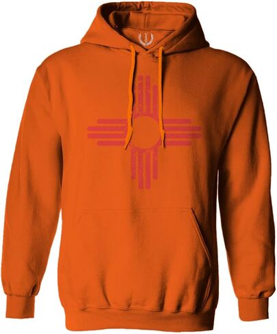 0495. Vintage Retro New Mexico Zia Sun Symbol State Flag Sweatshirt Pullover Hoodie in Saudi Arabia