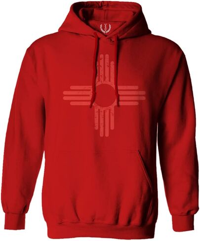 0495. Vintage Retro New Mexico Zia Sun Symbol State Flag Sweatshirt Pullover Hoodie in Saudi Arabia