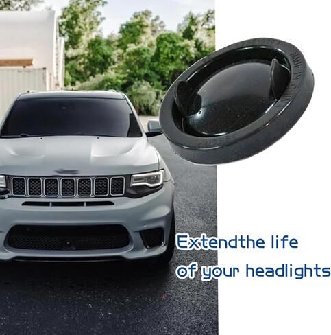 Headlight Dust Cover Cap 68354272AA for Jeep Grand Cherokee WK 2017-2022, Headlight Cover Protector Fit Headlamp Housing Replacement in Kuwait