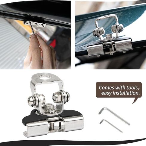 PSLER LED Light Bar Mounting Bracket Kit Pillar Hood Led Light Mount Clamp Bracket Holder Universal for Off Road Truck SUV Car Accessories Adjustable Shock-Absorbing No Drilling 304 Stainless Steel in Saudi Arabia