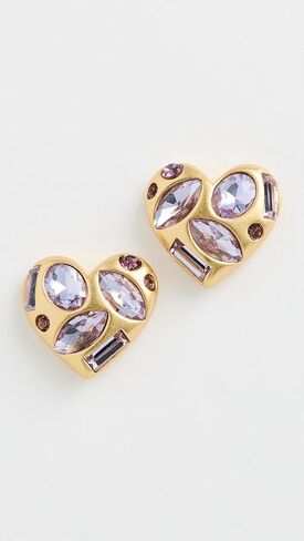 Lele Sadoughi Women's Molten Heart Button Earrings in Saudi Arabia