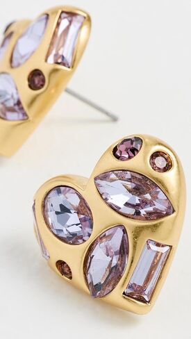 Lele Sadoughi Women's Molten Heart Button Earrings in Saudi Arabia