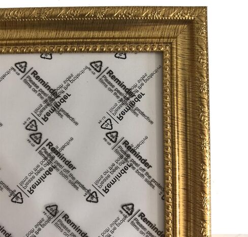 BESCRCL إطار صورة ذهبي مقاس 12x16، إطارات لعرض الحائط، إطار صورة ريفي عتيق مع أكريليك كريستالي مقاوم للكسر، 4 عبوات in Kuwait