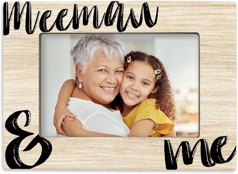 Mawmaw and Me 4x6 Picture Frame, Grandmother Photo Frame Gifts from Grandkids, Best Grandma Gifts for Christmas Birthday Wooden Picture Frames for Wall or Tabletop Display in Saudi Arabia