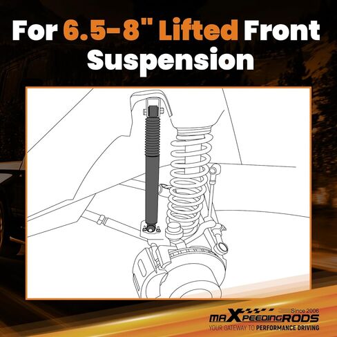 ممتص الصدمات الأمامي 6.5-8 بوصة من maXpeedingrods لسيارة Chevy Silverado/GMC Sierra 1500 Classic 1999-2006 2WD, G1 نسخة مطورة in Saudi Arabia