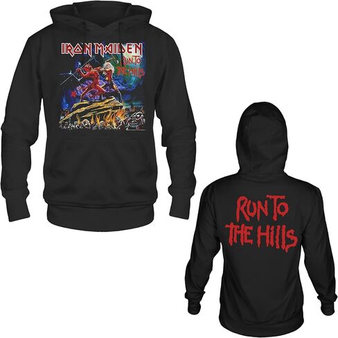 هوديي Iron Maiden Run To The Hills باللون الأسود | بضائع مرخصة رسميًا in Saudi Arabia
