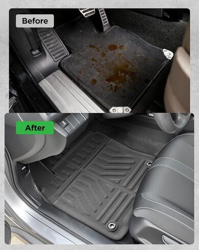 سجادات أرضية السيارة لهوندا سيفيك: 2016 2017 2018 2019 2020 2021 بطانة أرضية مطاطية مناسبة لجميع الأحوال الجوية، سجادة أمامية وخلفية مخصصة مناسبة للجيل العاشر بأربعة أبواب سيدان هاتشباك من النوع R Insight | 2 باب كوبيه in Kuwait