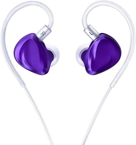 YINYOO TRI I3 MK3, 10mm Beryllium Diaphragm DD in Ear Monitor, Hybrid IEM Earphones, Gaming Earbuds, HiFi Wired Earbuds with CNC Precision-Carved Housing, 4.4mm Balanced Plug(Purple) in Kuwait