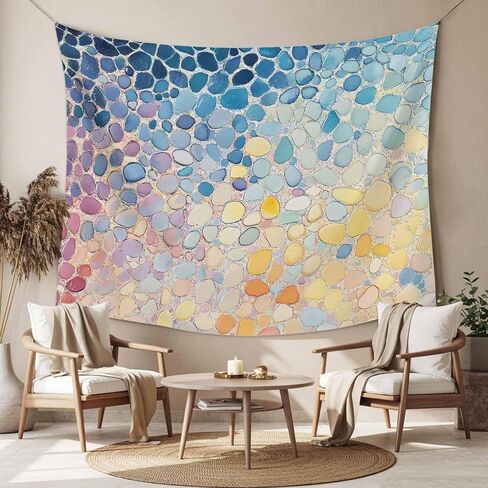 Tapestry Wall Hanging Stone Art Blue Stone Road Room Decor Tapestries for Bedroom Living Room College Dorm Aesthetic Large 59x79 Inch in Saudi Arabia