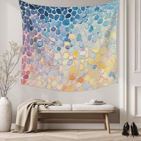 Tapestry Wall Hanging Stone Art Blue Stone Road Room Decor Tapestries for Bedroom Living Room College Dorm Aesthetic Large 59x79 Inch in Saudi Arabia