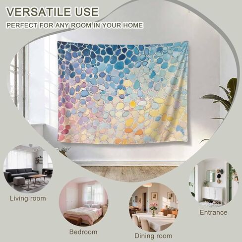 Tapestry Wall Hanging Stone Art Blue Stone Road Room Decor Tapestries for Bedroom Living Room College Dorm Aesthetic Large 59x79 Inch in Saudi Arabia