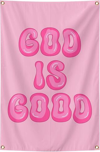 God is Good Christian Wall Art Posters Tapestry 2x3 Ft Aesthetic Poster for Teen Boys Girls Bedroom and College Dorm Wall Decor Gifts in Saudi Arabia