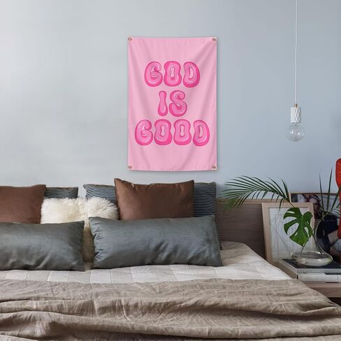 God is Good Christian Wall Art Posters Tapestry 2x3 Ft Aesthetic Poster for Teen Boys Girls Bedroom and College Dorm Wall Decor Gifts in Saudi Arabia