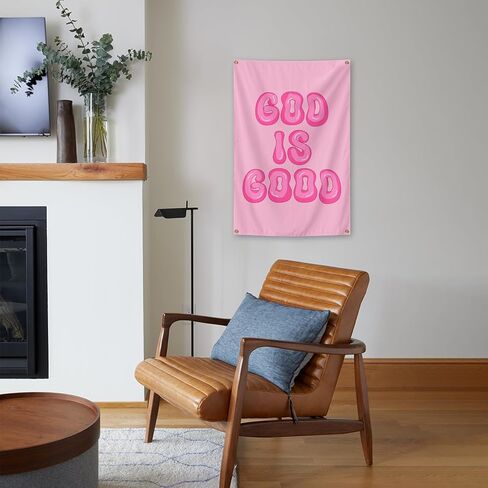 God is Good Christian Wall Art Posters Tapestry 2x3 Ft Aesthetic Poster for Teen Boys Girls Bedroom and College Dorm Wall Decor Gifts in Saudi Arabia