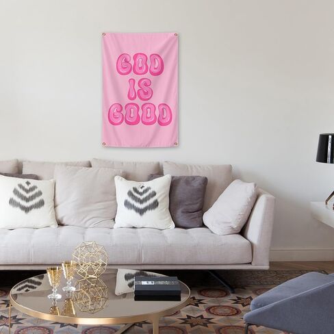 God is Good Christian Wall Art Posters Tapestry 2x3 Ft Aesthetic Poster for Teen Boys Girls Bedroom and College Dorm Wall Decor Gifts in Saudi Arabia