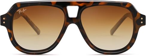 نظارة شمسية Pro Acme Retro Polarized Aviator للنساء والرجال، نظارات شمسية كبيرة الحجم بظلال الطيار المربعة في السبعينيات in Kuwait